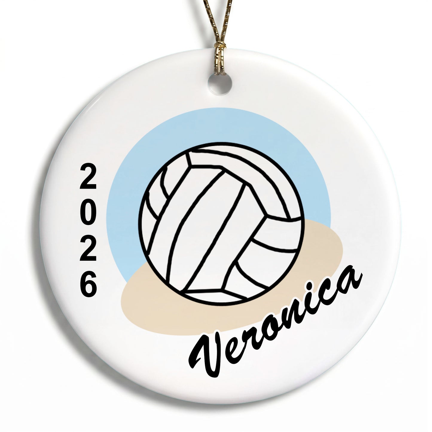 Volleyball Personalized Christmas Ornament