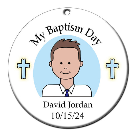 Baptism Ornament - Older Boy