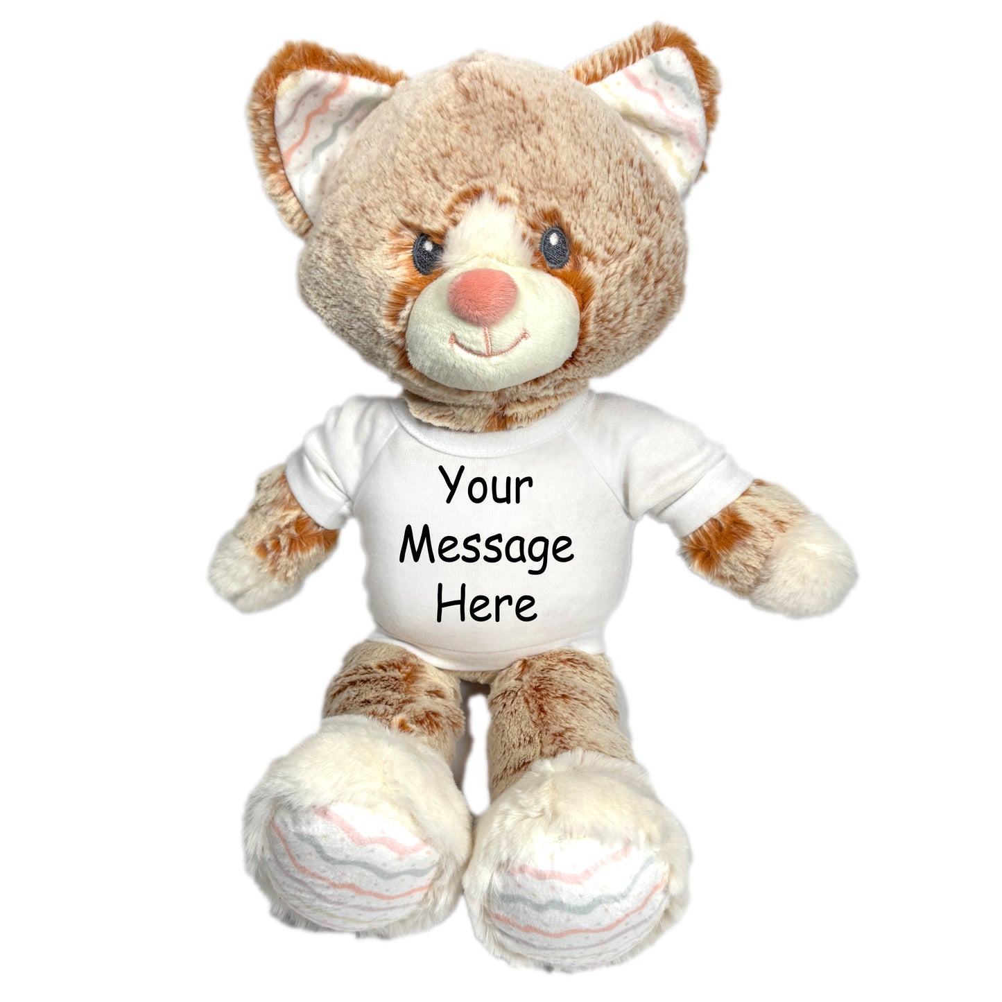 Personalized Stuffed Cat - 12 inch Ebba Plush Kit Kitten