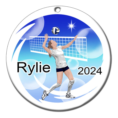 Volleyball Dreams Personalized Christmas Ornament