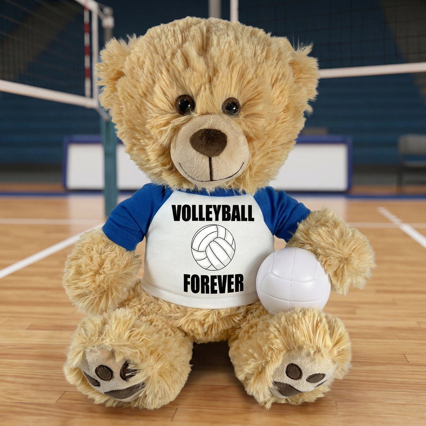 Personalized Volleyball Teddy Bear - 14" Honey Bear