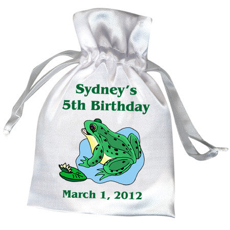 Frog Birthday Party Favor Bag