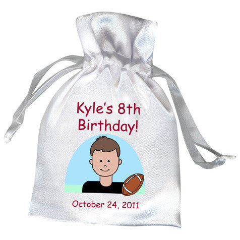 Football Kid Party Favor Bag Mandys Moon Personalized Gifts
