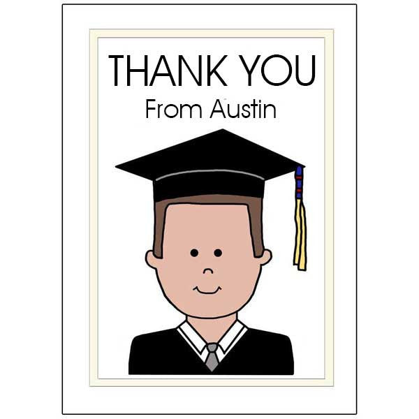 thank you cards for grad gifts Graduation Personalized Thank You Note Cards