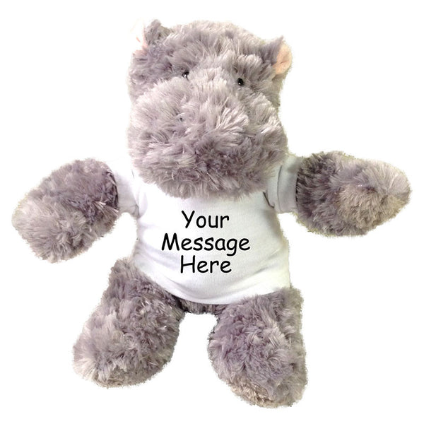 Personalized Stuffed Hippo - Aurora Plush Tubbie Wubbie, 12" Hippopotamus