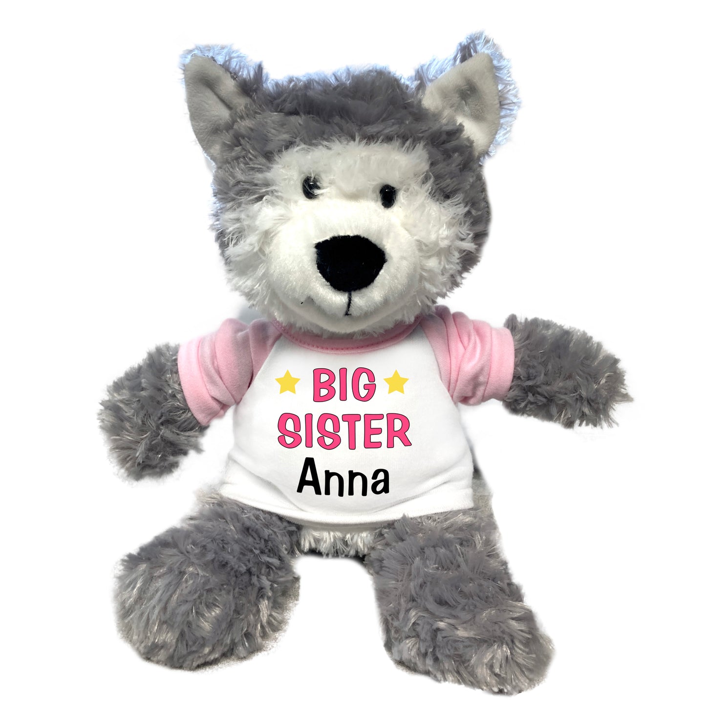 Big Sister Husky Dog / Wolf - Personalized 12" Plush