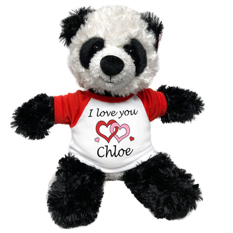 Personalized I Love You Panda - 12" Plush Tubbie Wubbie Panda