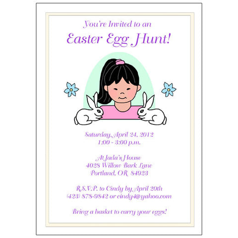 Easter Party or Egg Hunt Invitations