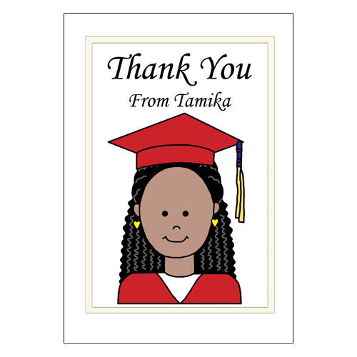 Graduation Personalized Thank You Note Cards - Girl or Woman Mandys Moon Personalized Gifts Graduation Personalized Thank You Note Cards - Girl or Woman Mandys Moon Personalized Gifts