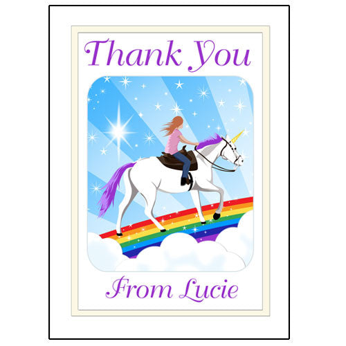 Unicorn Dreams Thank You Note Cards
