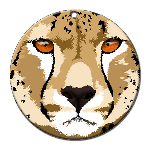 Cheetah Christmas Ornament – Mandys Moon Personalized Gifts
