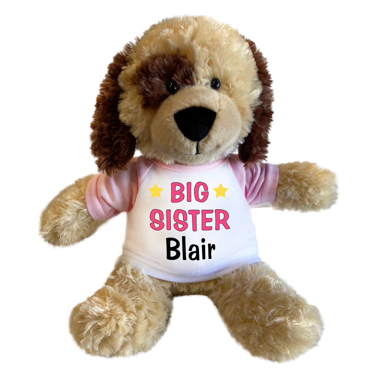 Big Sister Spotty Puppy Dog - Personalized 12" Plush