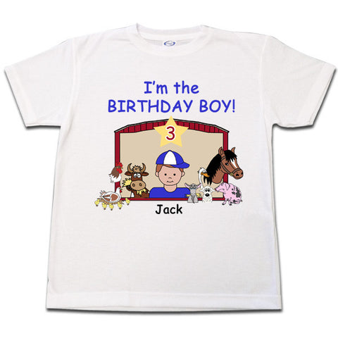 Barnyard or Petting Zoo Birthday T shirt - Boy