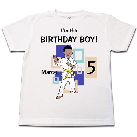 Martial Arts or Karate Kid Birthday Shirt - Boy