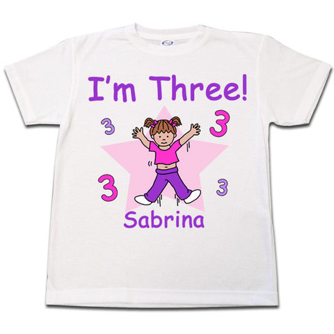 Number Birthday Girl T shirt