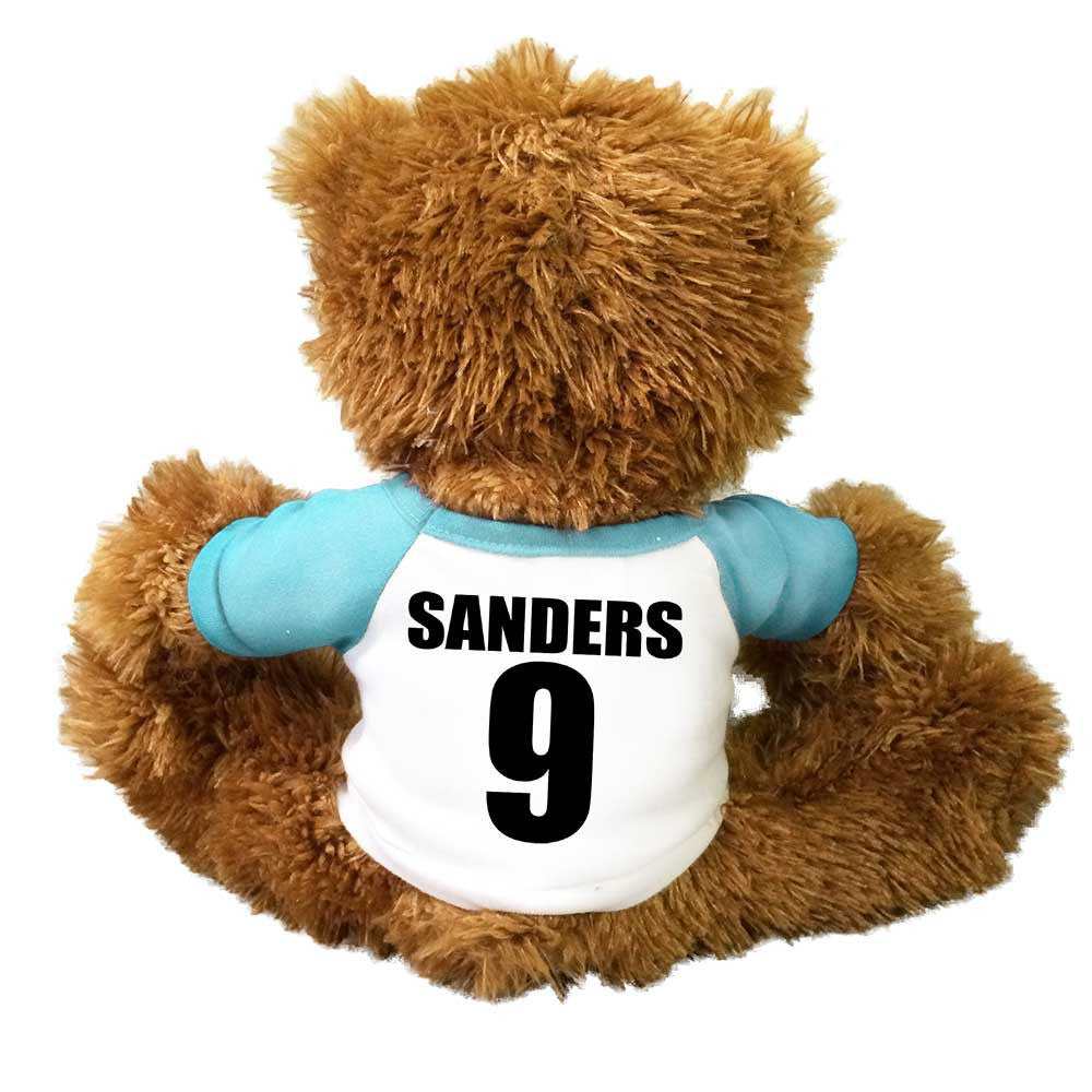 Back of Personalized Basketball Sports Teddy Bear