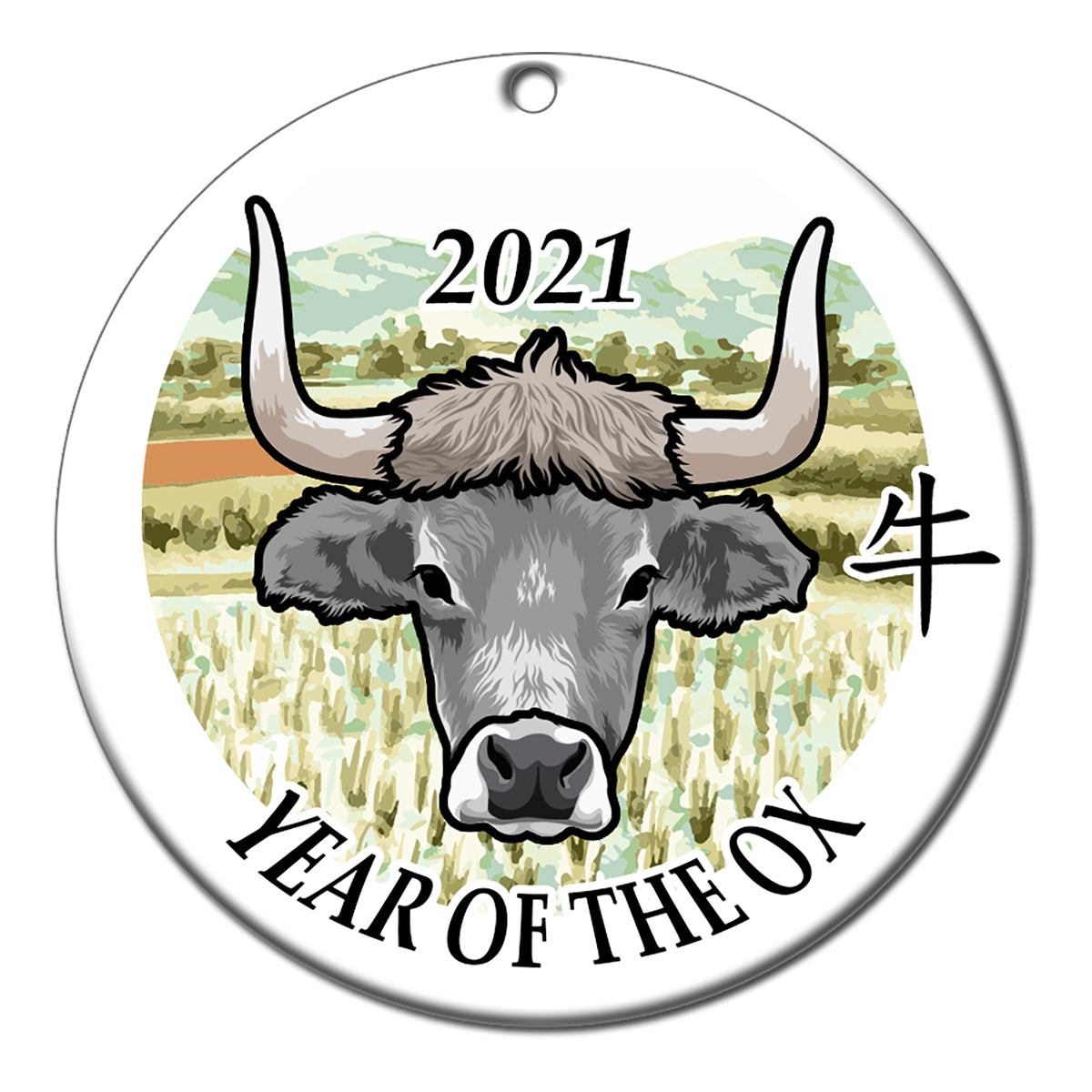 Chinese Zodiac Year of the Ox Ornament (2021)
