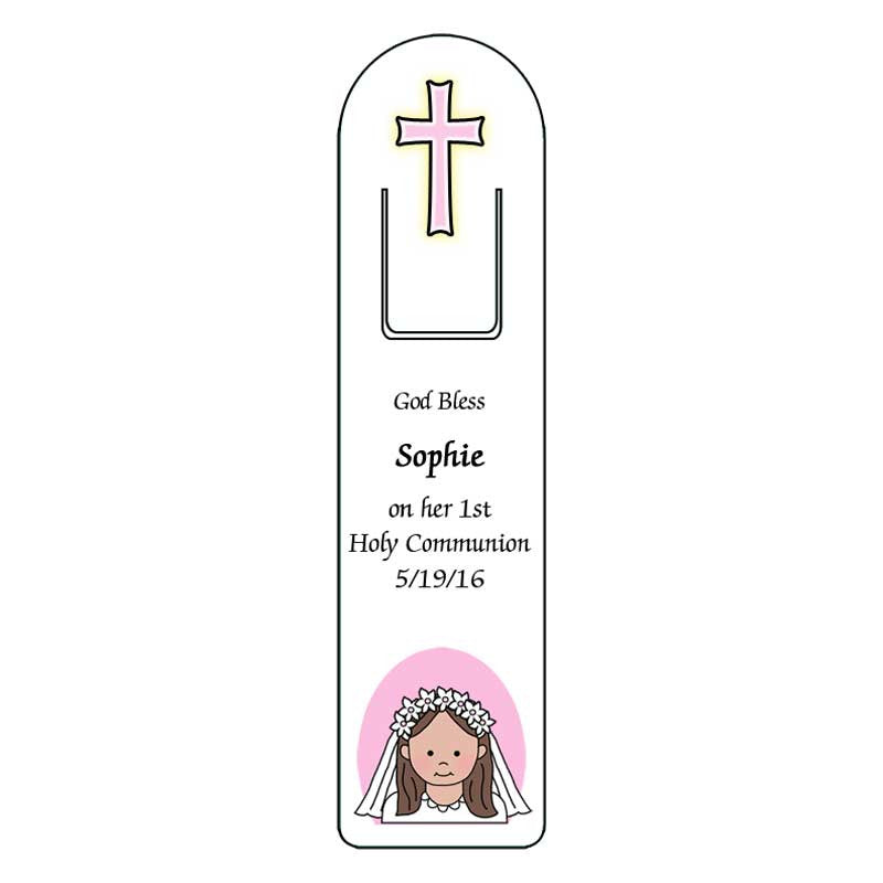 Personalized First Communion or Confirmation Bookmark Favor
