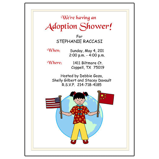 Adoption Shower Invitations