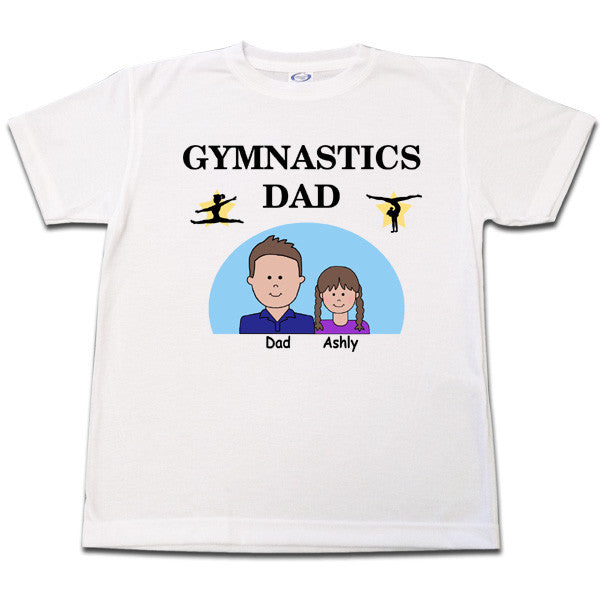 Gymnastics Dad T Shirt Personalized