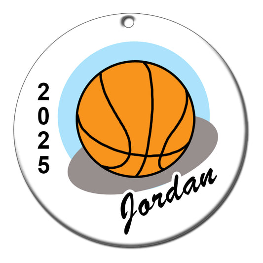 Basketball Personalized Christmas Ornament