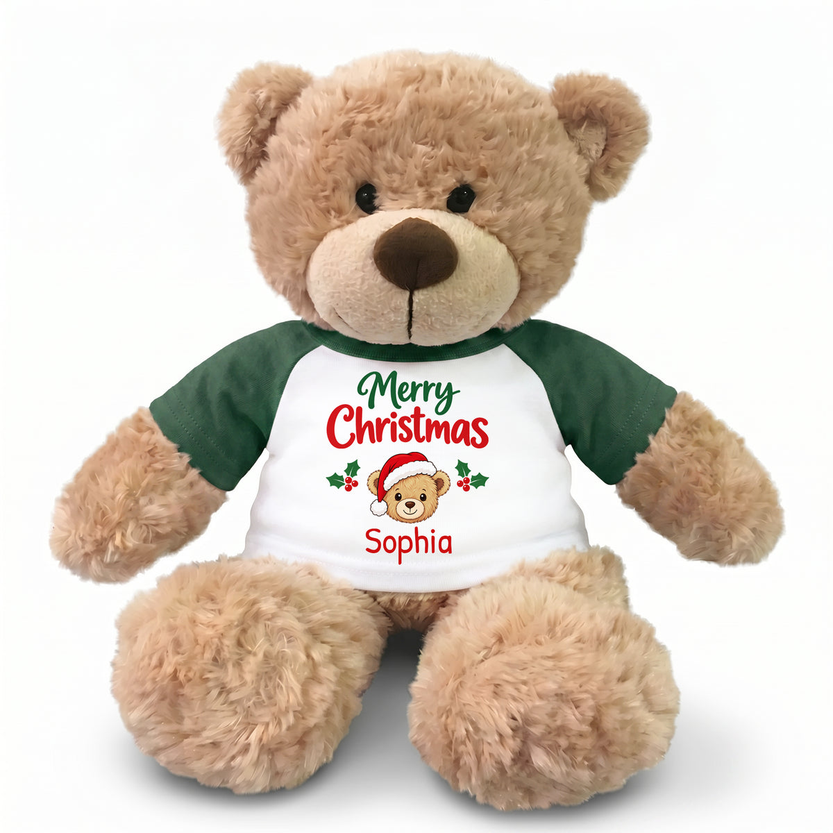 Personalized Christmas Teddy Bear - 13 Inch Bonny Bear