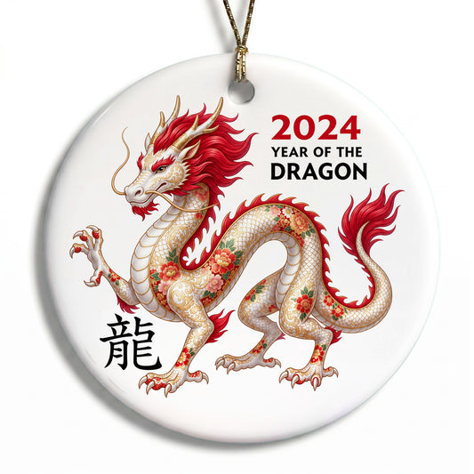 Chinese Zodiac Year of the Dragon Ornament - 2024