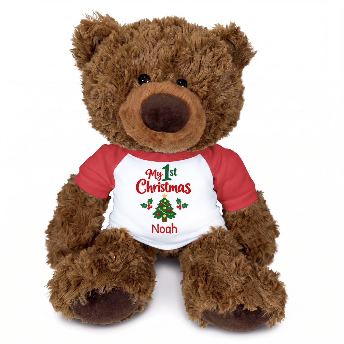 Personalized Christmas Teddy Bear - 13 Inch Coco Bear