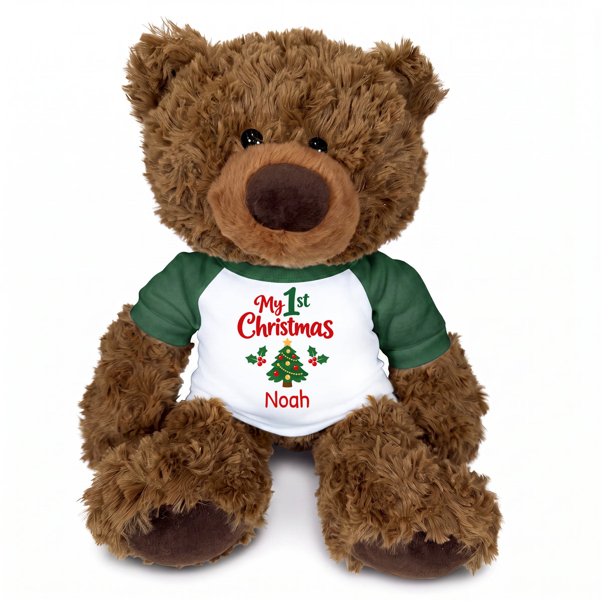 Personalized Christmas Teddy Bear - 13 Inch Coco Bear