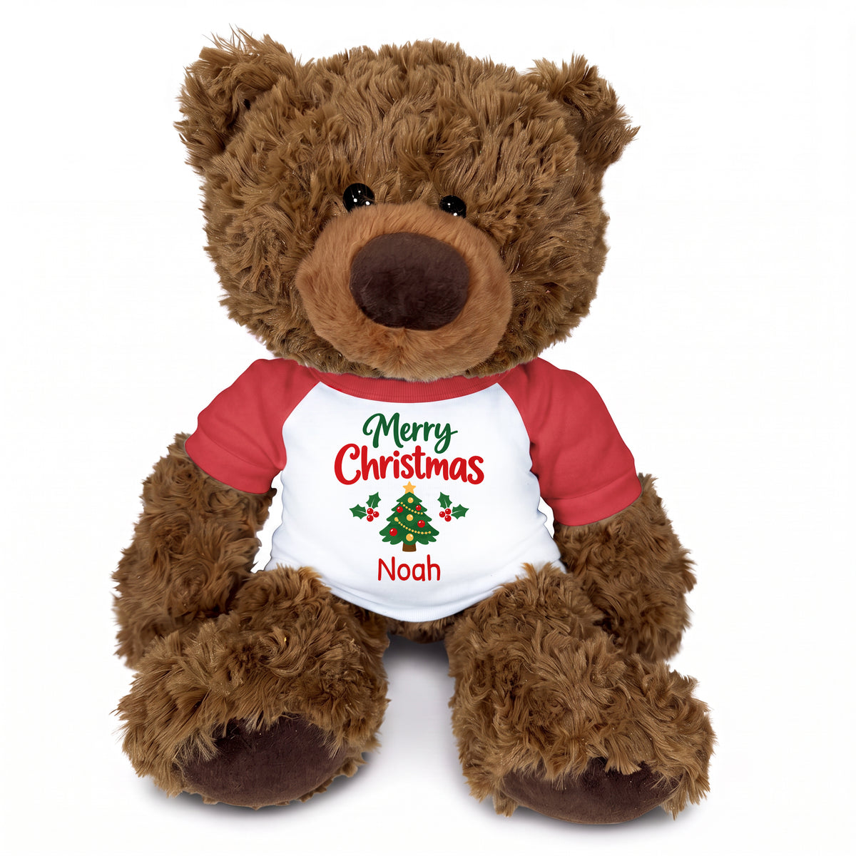 Personalized Christmas Teddy Bear - 13 Inch Coco Bear