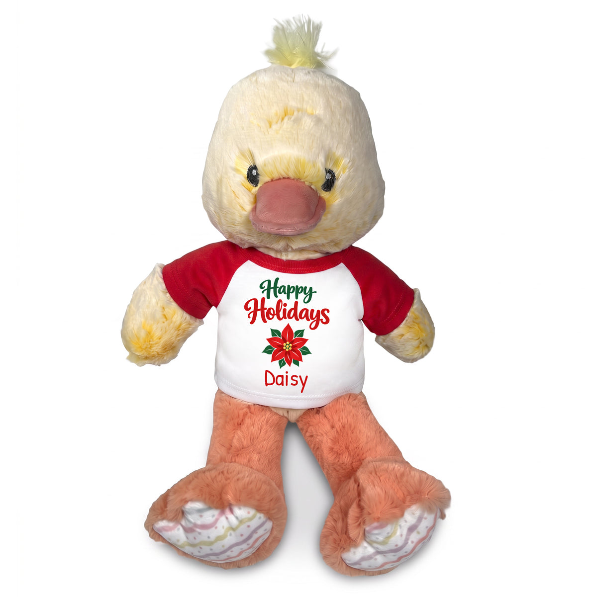 Personalized Christmas Stuffed Duck - 12 Inch Plush Dani Duck