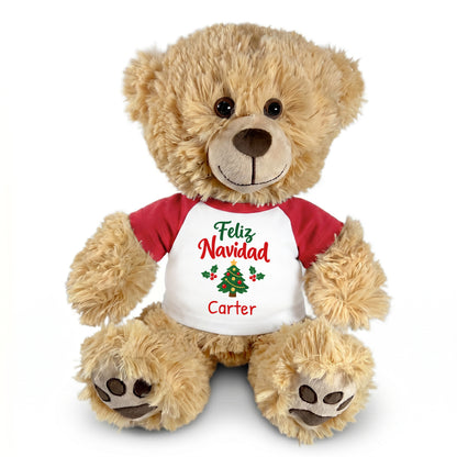 Personalized Christmas Teddy Bear - 15 Inch Honey Bear