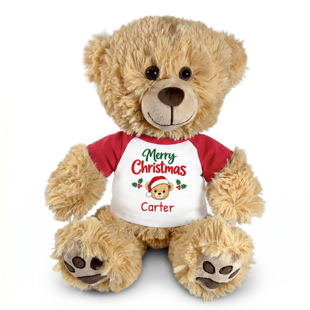 Personalized Christmas Teddy Bear - 15 Inch Honey Bear