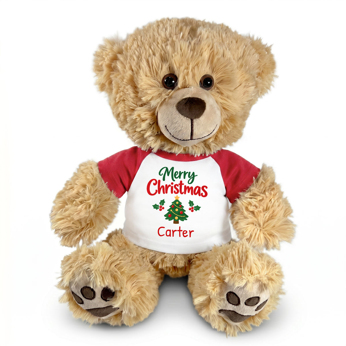 Personalized Christmas Teddy Bear - 15 Inch Honey Bear