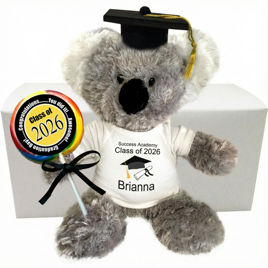 Graduation Koala Personalized Gift Set - 12" Koala, Class of 2026