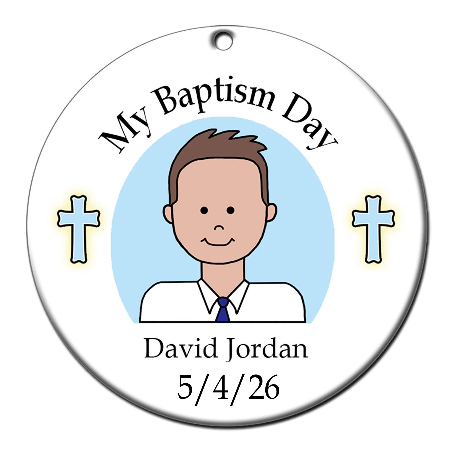 Baptism Ornament - Older Boy