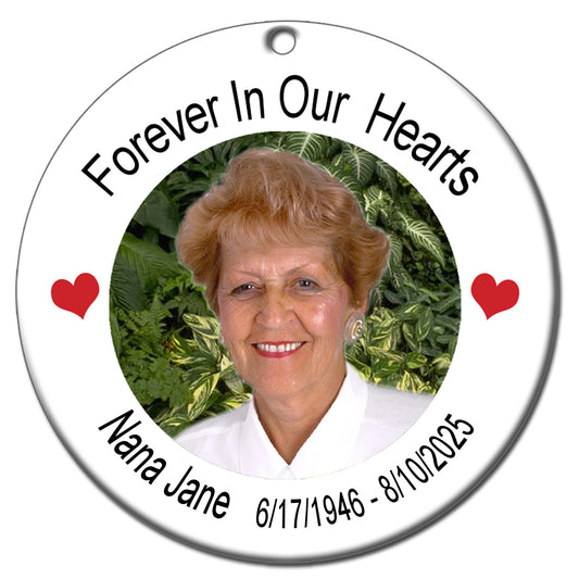 Memorial Photo Christmas Ornament