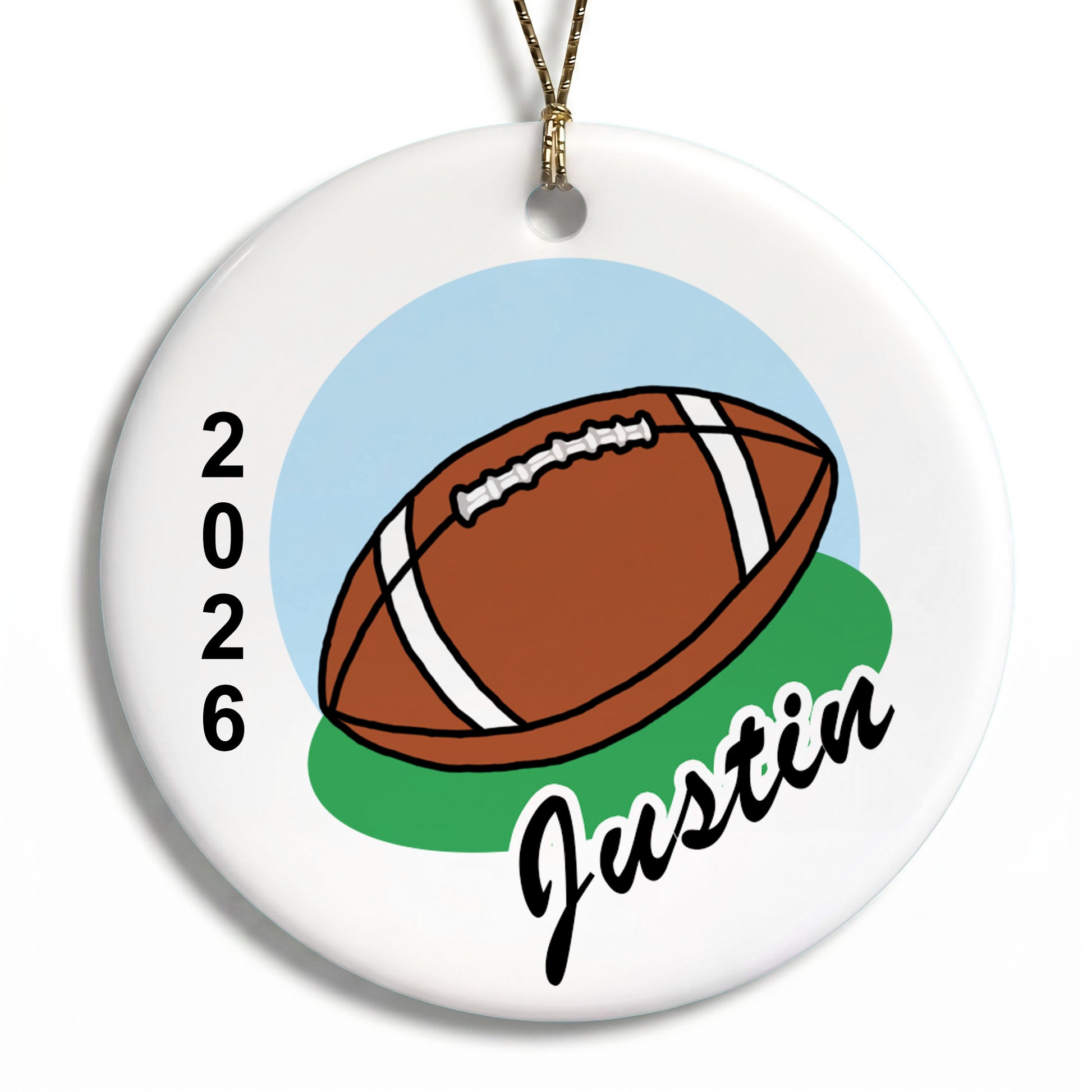 Bowling Personalized Christmas Ornament