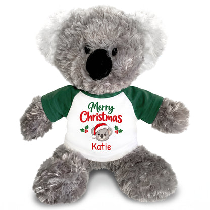 Personalized Christmas Stuffed Koala - 12 Inch Plush Tubbie Wubbies Koala