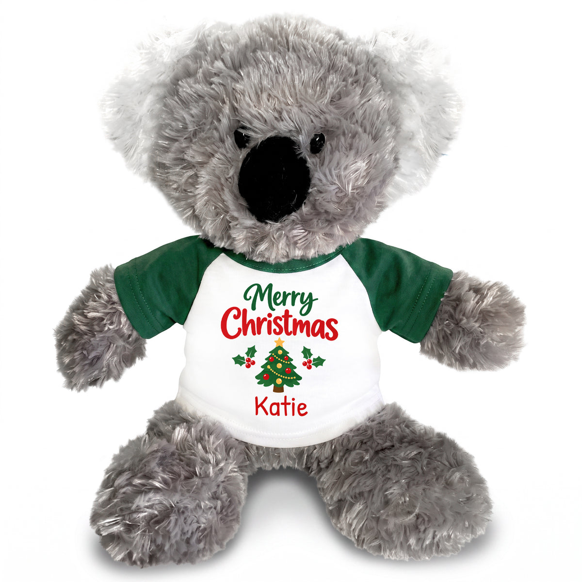 Personalized Christmas Stuffed Koala - 12 Inch Plush Tubbie Wubbies Koala