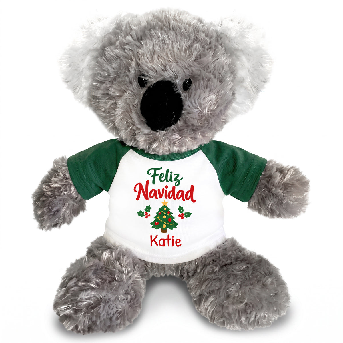 Personalized Christmas Stuffed Koala - 12 Inch Plush Tubbie Wubbies Koala