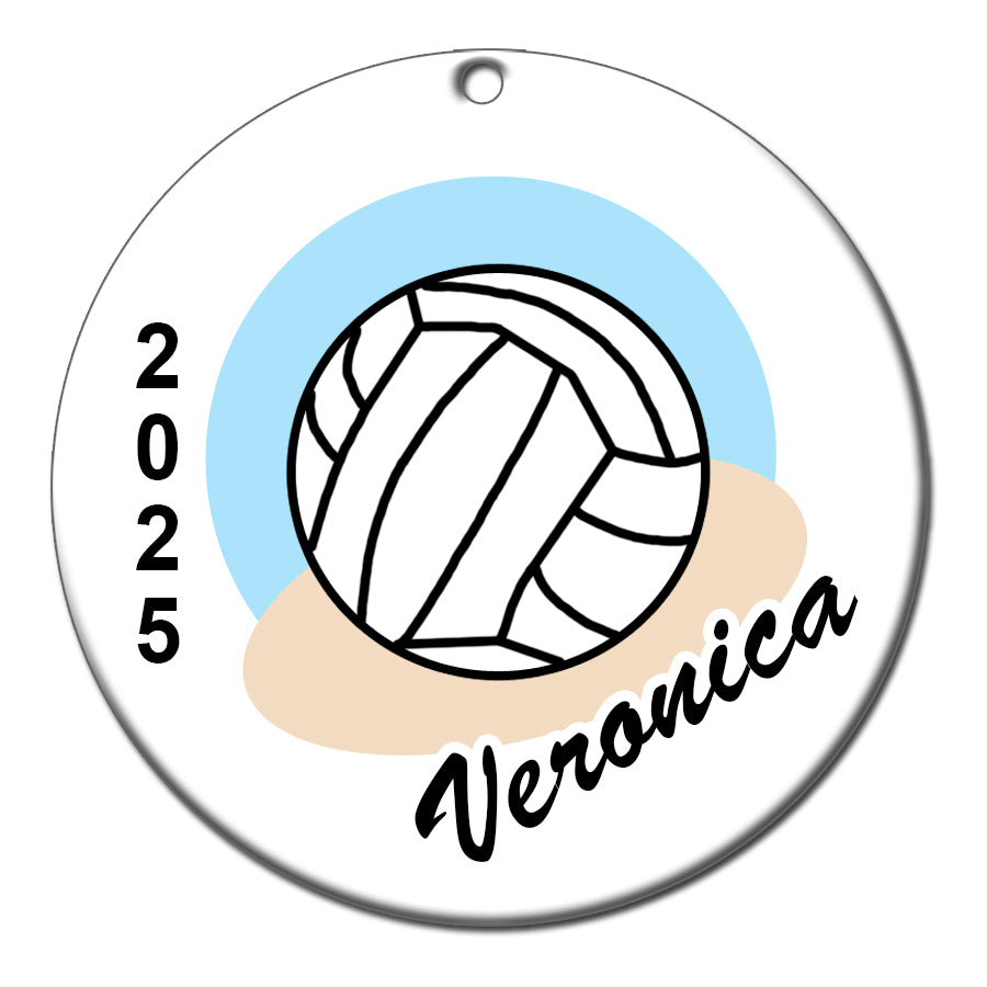 Volleyball Personalized Christmas Ornament
