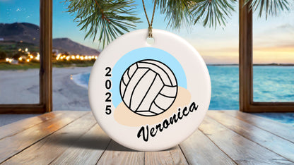 Volleyball Personalized Christmas Ornament