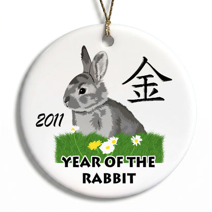 Chinese Zodiac Year of the Rabbit Ornament - 2011