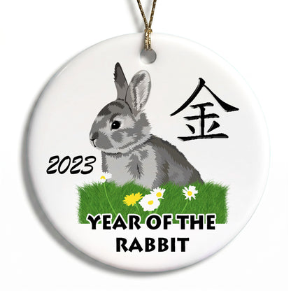 Chinese Zodiac Year of the Rabbit Ornament - 2023