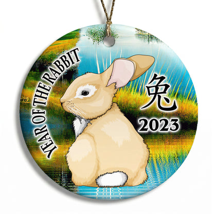 Chinese Zodiac Year of the Rabbit Ornament - 2023