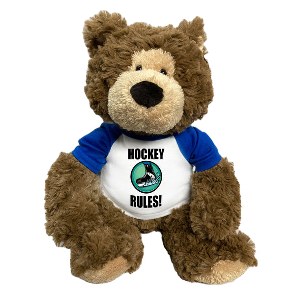 Personalized Ice Hockey Teddy Bear - 14" Bear Hugs