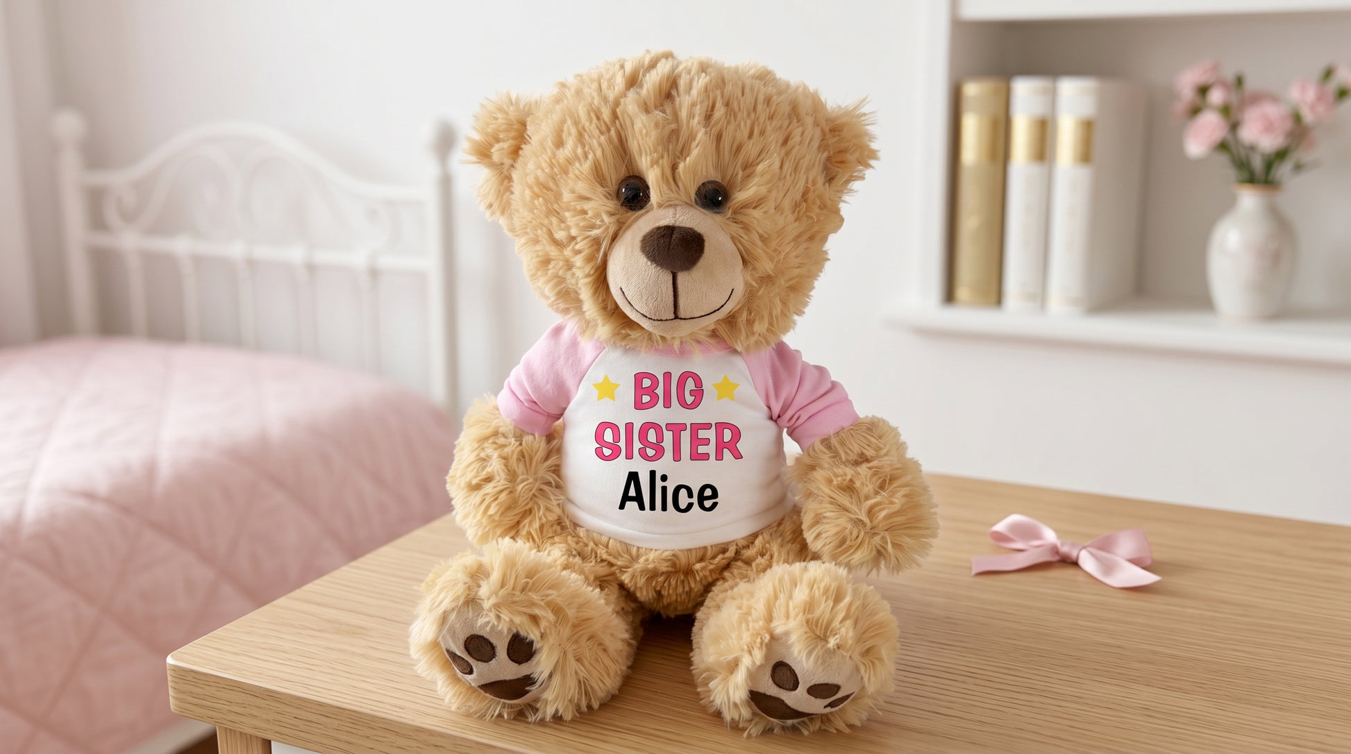 Big Sister Teddy Bear - Personalized 14" Honey Bear