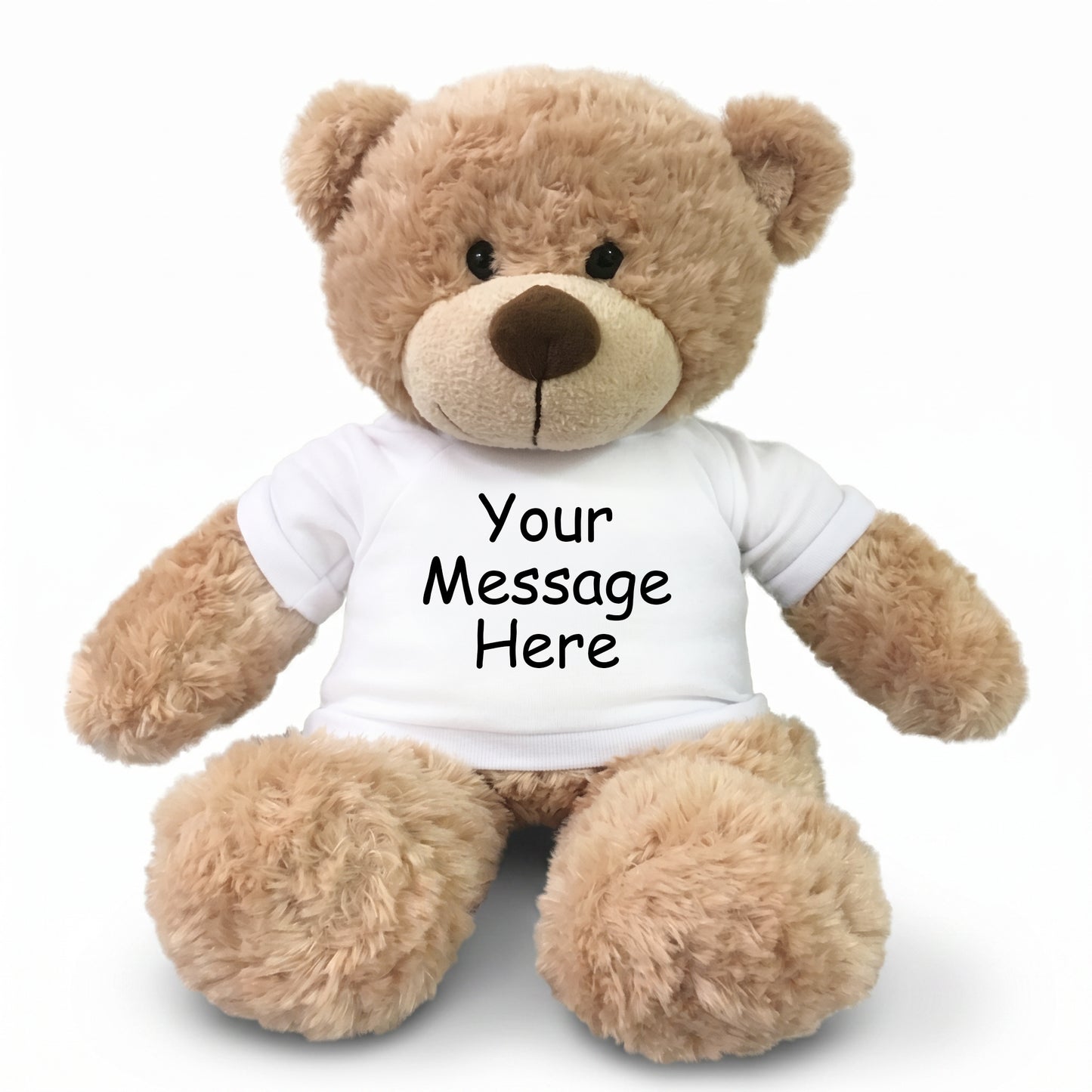 Personalized Teddy Bear - 13" Bonny Bear - White Shirt