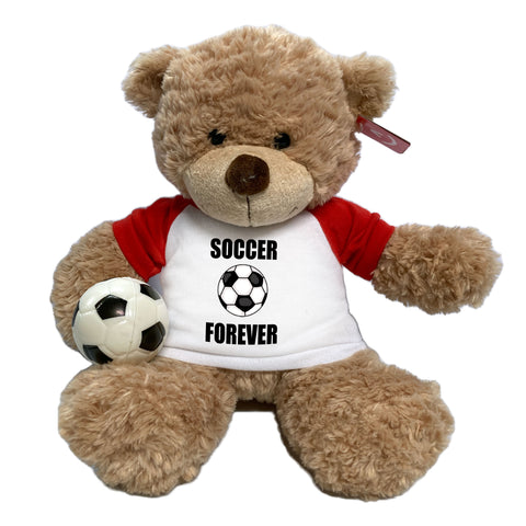 Personalized Soccer Teddy Bear - 13" Bonny Bear